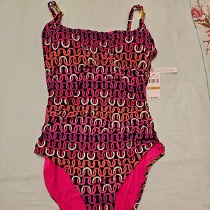 Trina Turk Multi-Colored Swimsuit, Size 14